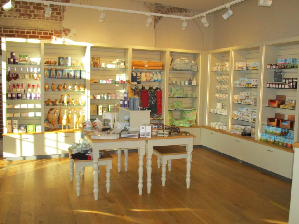 Sweeping view of the Castle Shop at Highcliffe Castle