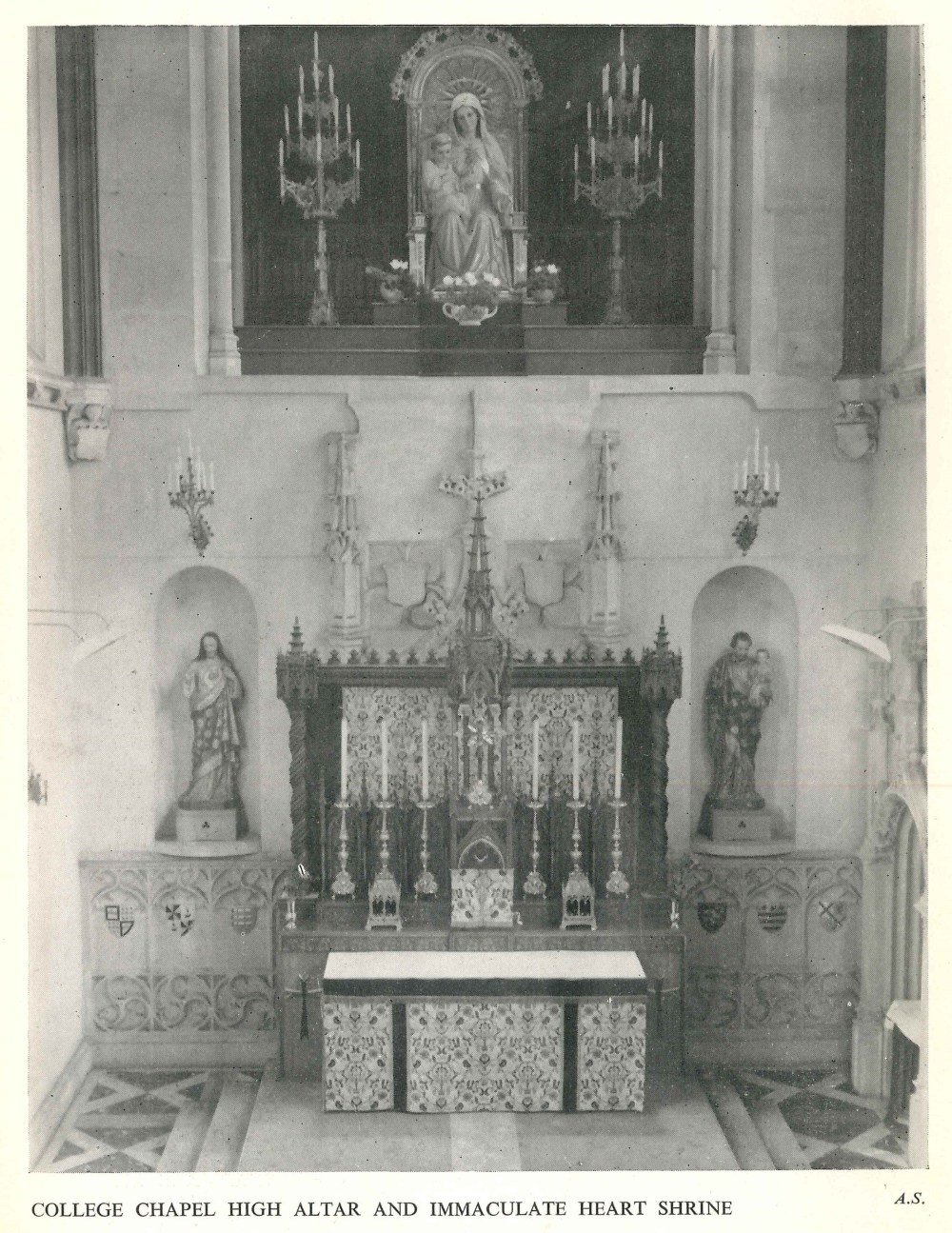 Alter in front of chapel